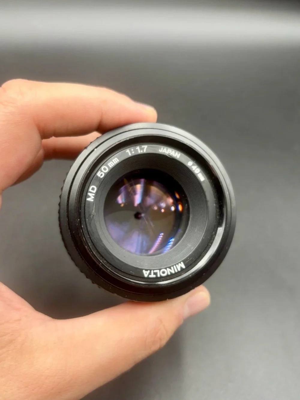 Minolta MD 50mm f/1.7 Manual Focus Prime Lens